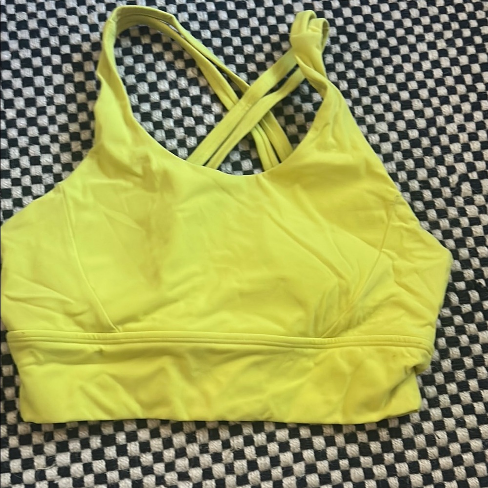 Women's Yellow Sports Bra